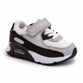 Baskets Velcro Enfant Gris Krissandra