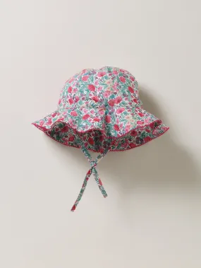 Capeline en tissu Liberty Bébé