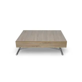 Table basse relevable Chêne clair | 3 Suisses