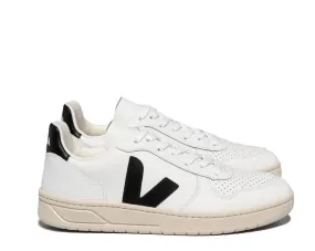 VEJA - V-10 Leather Extrawhite, White / Black - INSIDE URBAN WEAR